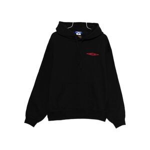 JUNYA WATANABE MAN Hooded Sweatshirt with Embroidered Logo Men BLACK Sweaters &